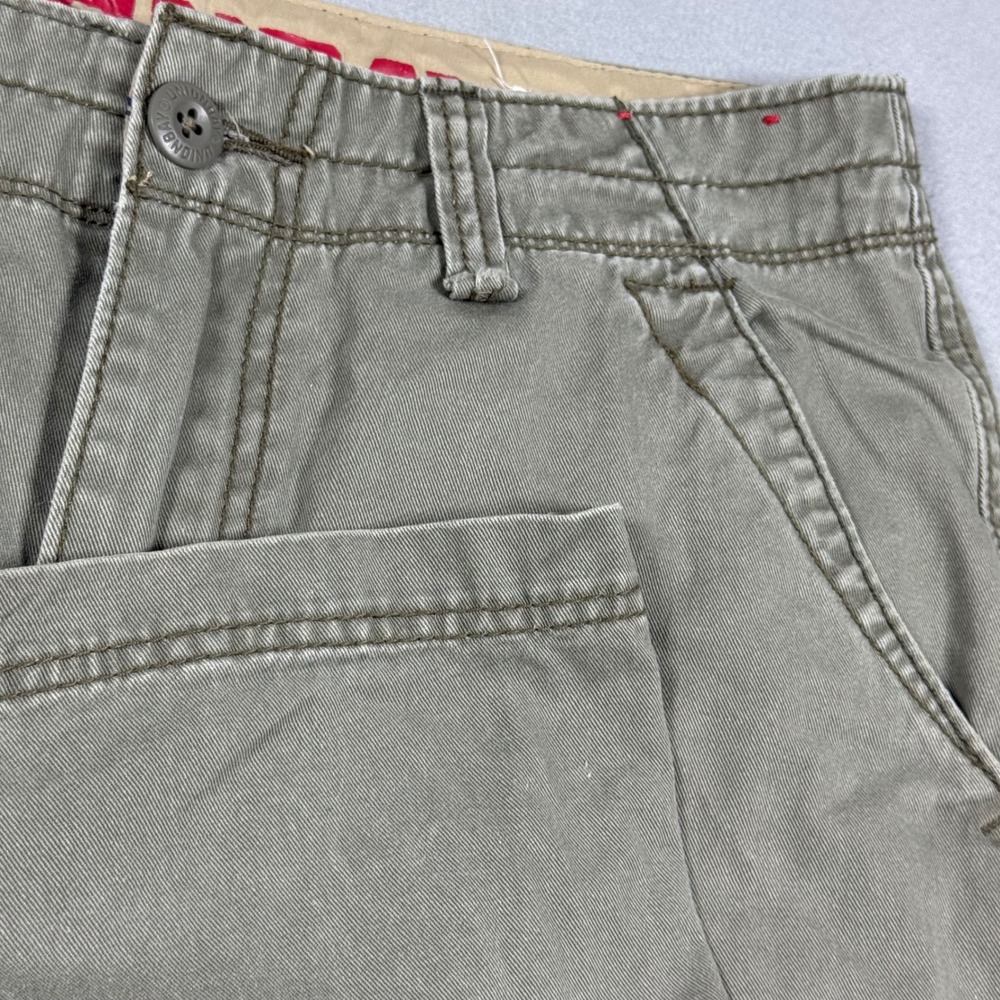 Unionbay Mens Cargo Pants Olive Green Straight Leg Cotton Twill Utility 32x32